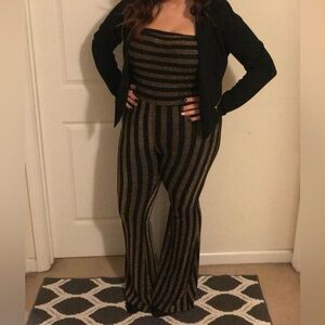 Fashion Nova Strapless Jumpsuit Size XL